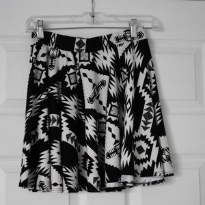Black and white skirt
